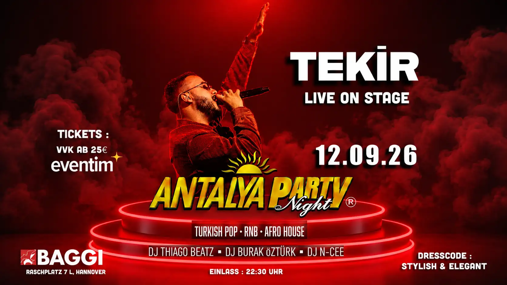 ANTALYA PARTY - TEKIR LIVE ON STAGE