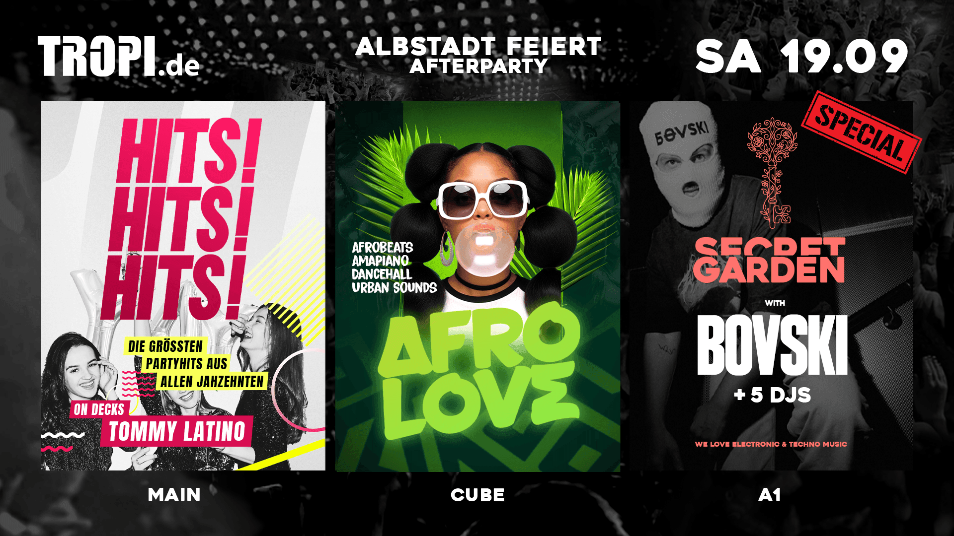 Albstadt feiert auf 3 Floors! + BOVSKI im A1