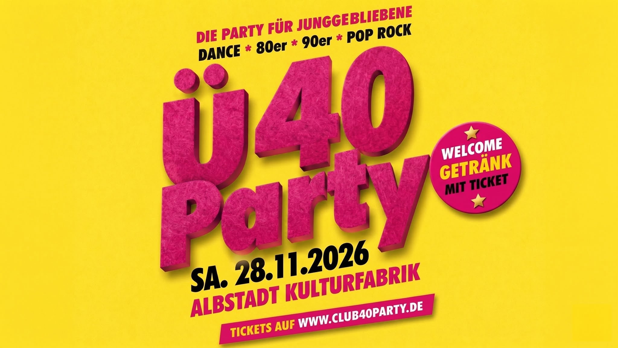 Club 40 Party - ab 37 Jahre