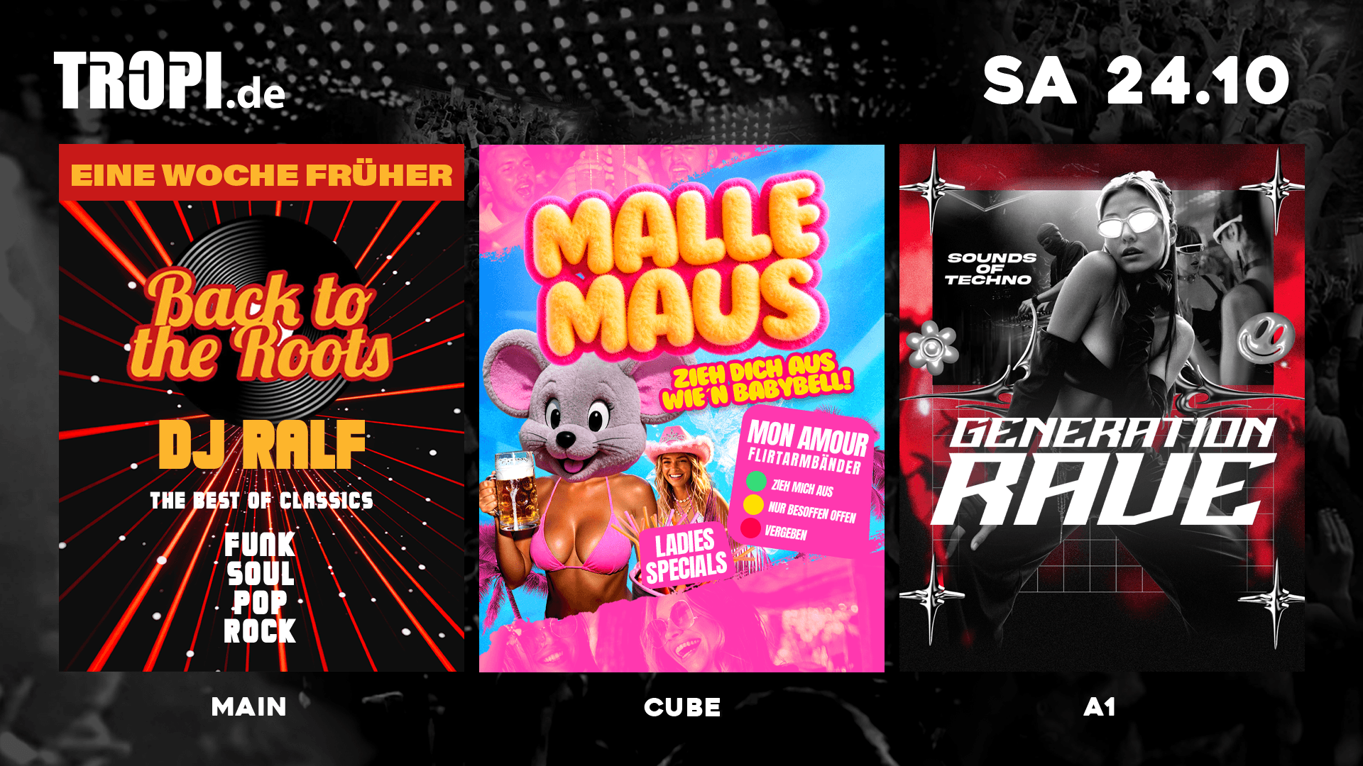 Back to the Roots x Malle Maus x Generation Rave 
