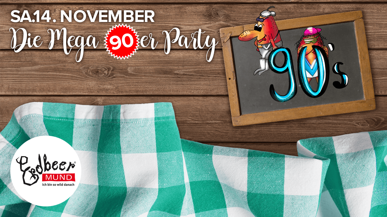 Flyer: Die Mega 90er Party!