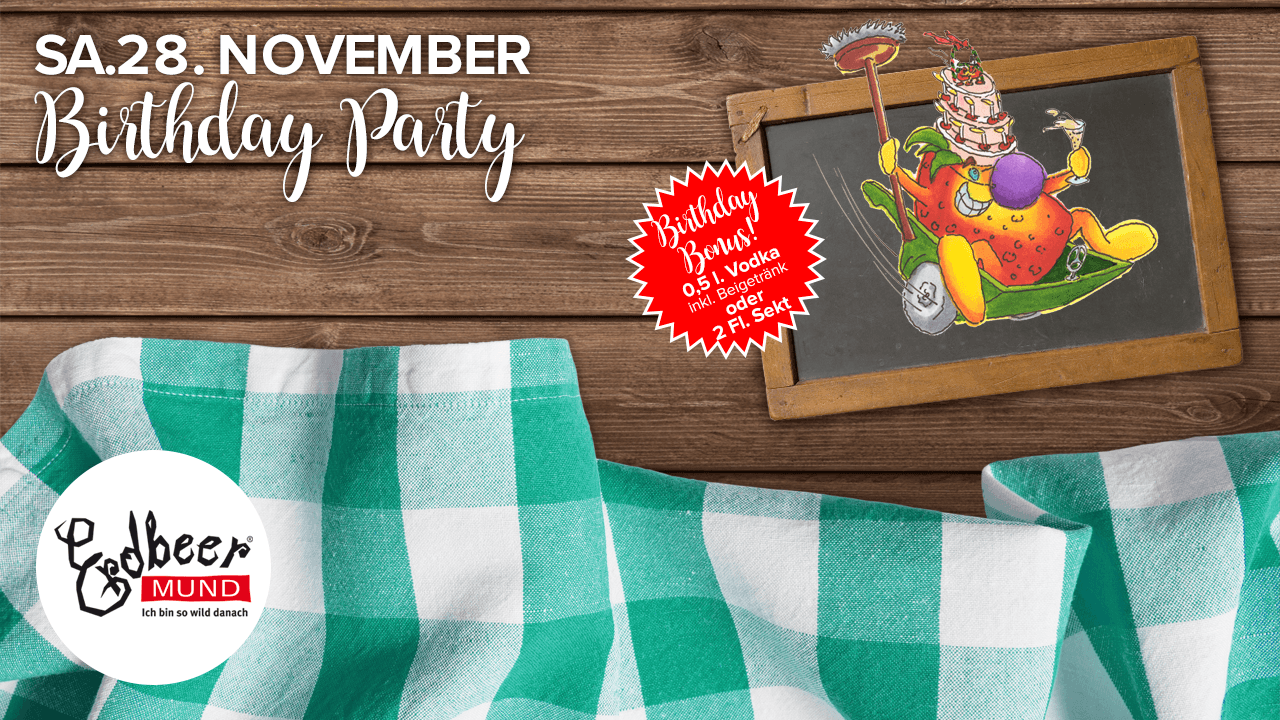 Flyer: Birthday Party!