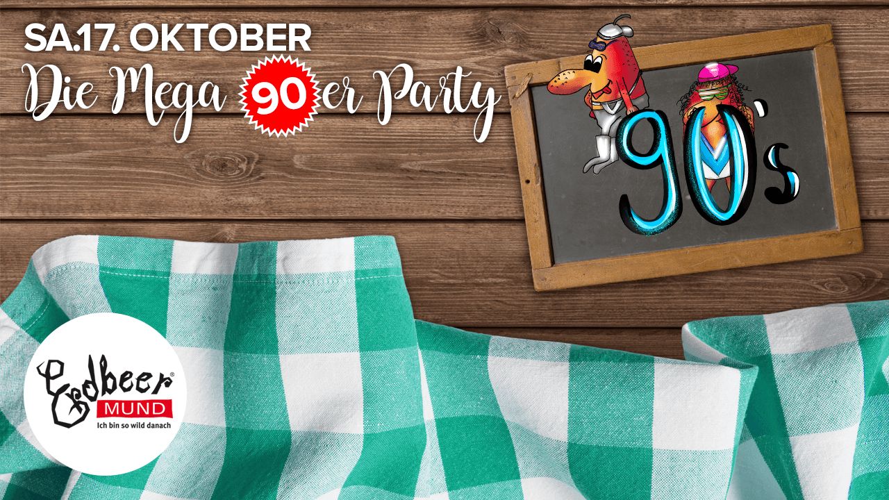 Flyer: Die Mega 90er Party!