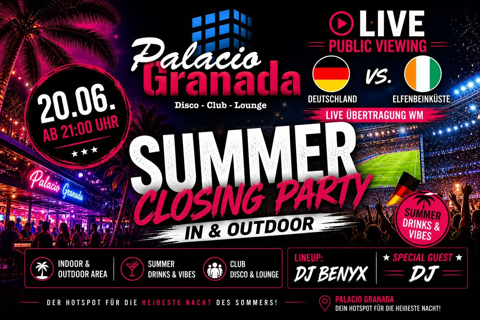 SUMMER CLOSING PARTY - IN & OUTDOOR