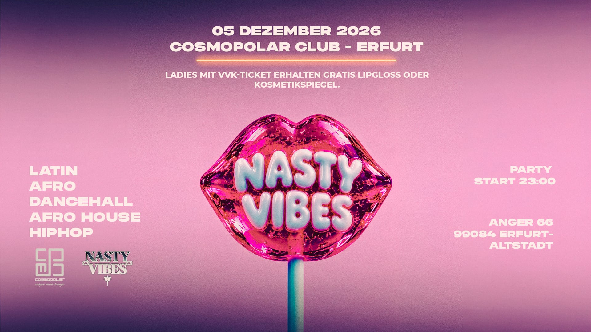 Flyer: NASTY VIBES