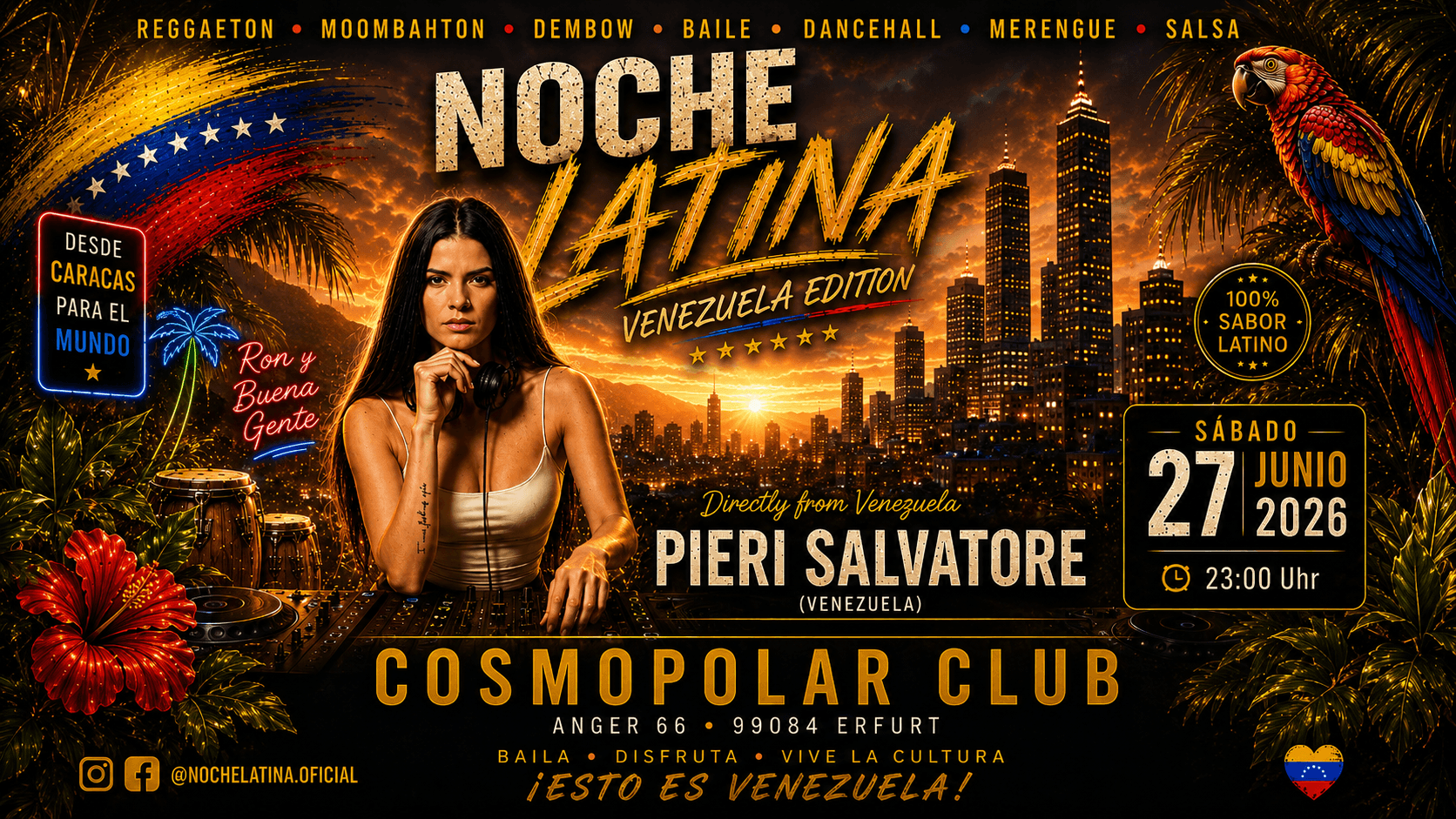 NOCHE LATINA w/ PIERI SALVATORE (VENEZUELA)