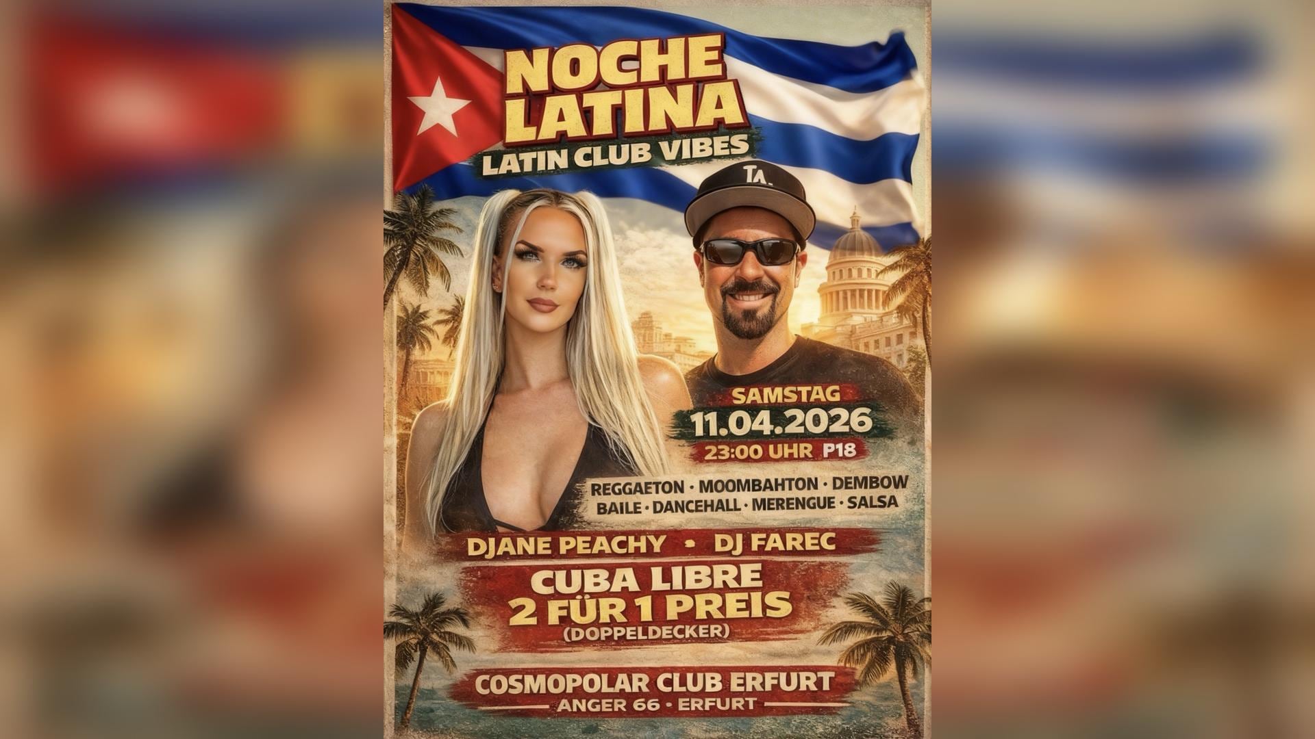 NOCHE LATINA w/ DJANE PEACHY