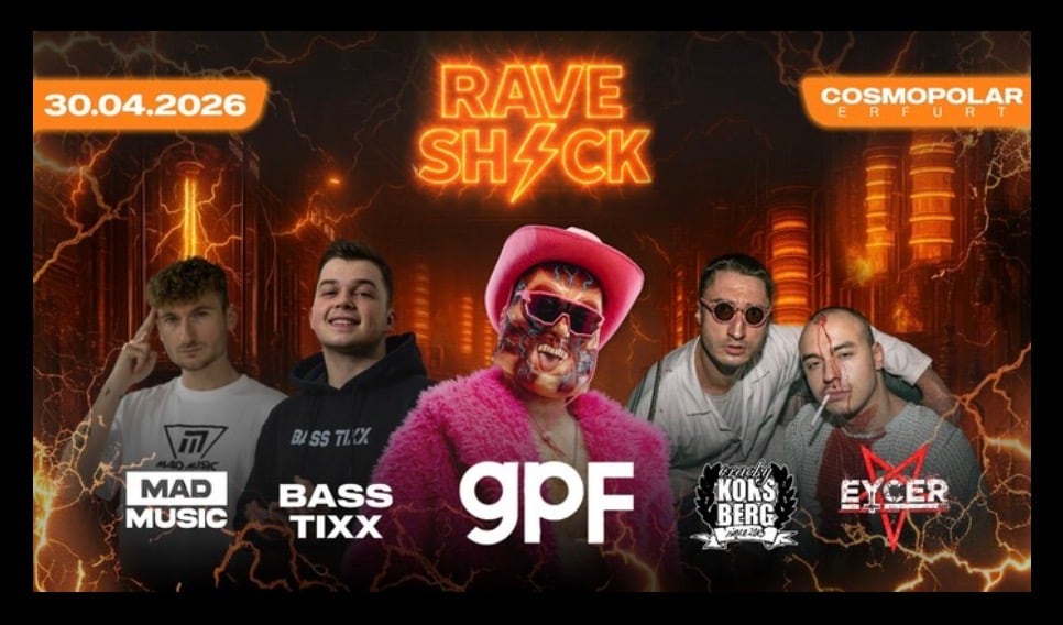 ⚡ RAVE/SHOCK – Hardtekk & Uptempo im Herzen von Thüringen! ⚡