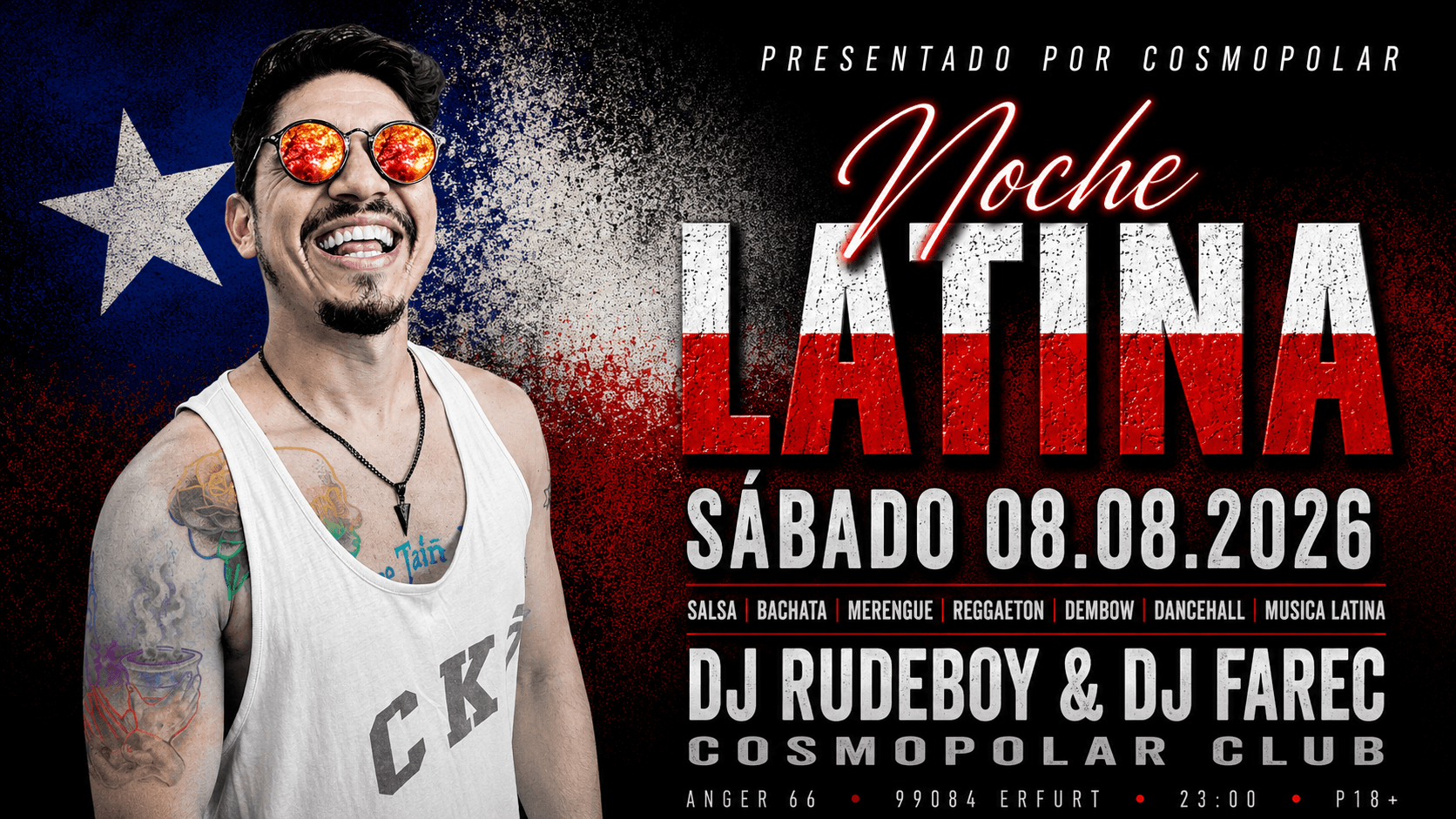 NOCHE LATINA w/ DJ RUDEBOY (CHILE)