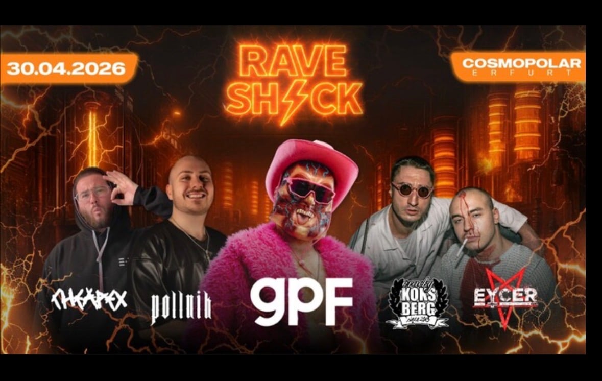 ⚡ RAVE/SHOCK – Hardtekk & Uptempo im Herzen von Thüringen! ⚡