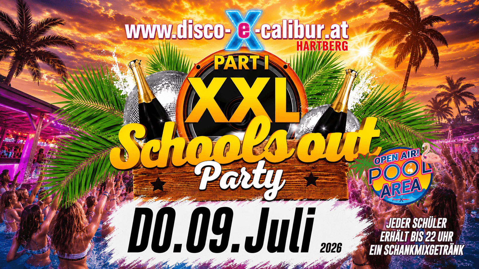 Die legendäre XXL Schools Out Party 