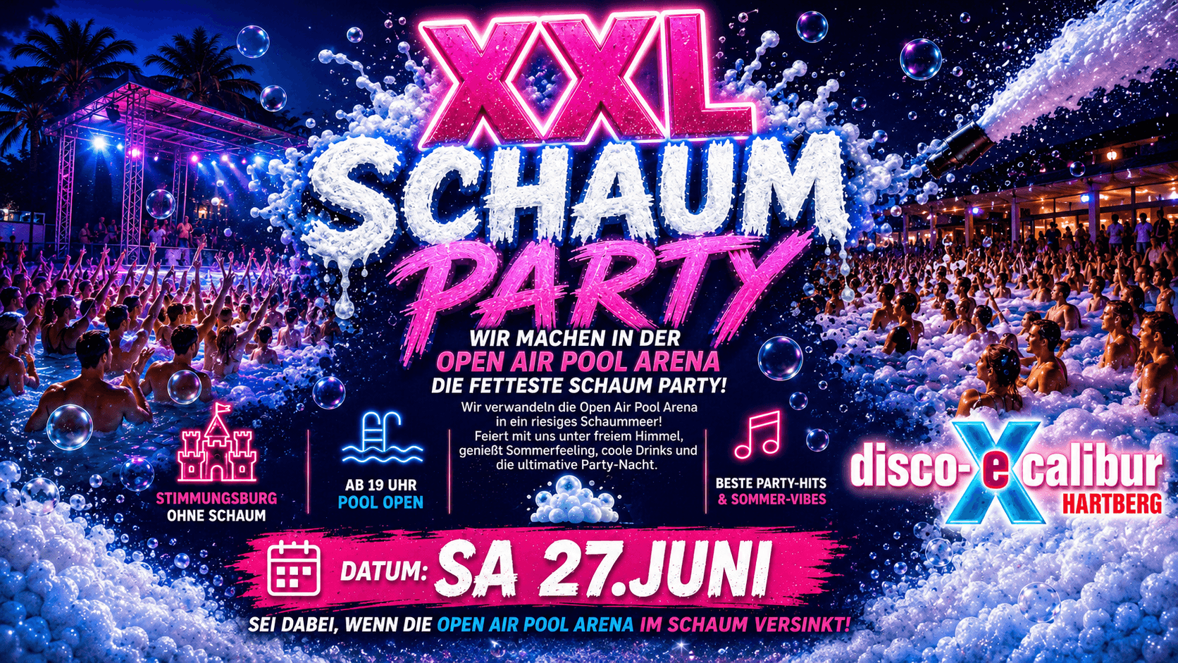 XXL SCHAUM PARTY