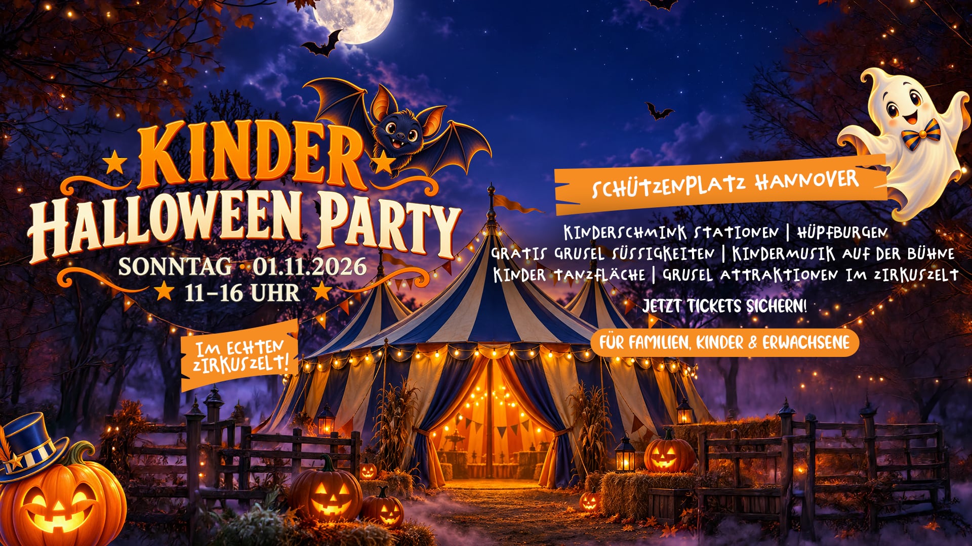 Kinder Halloween Party - Zirkus Edition 