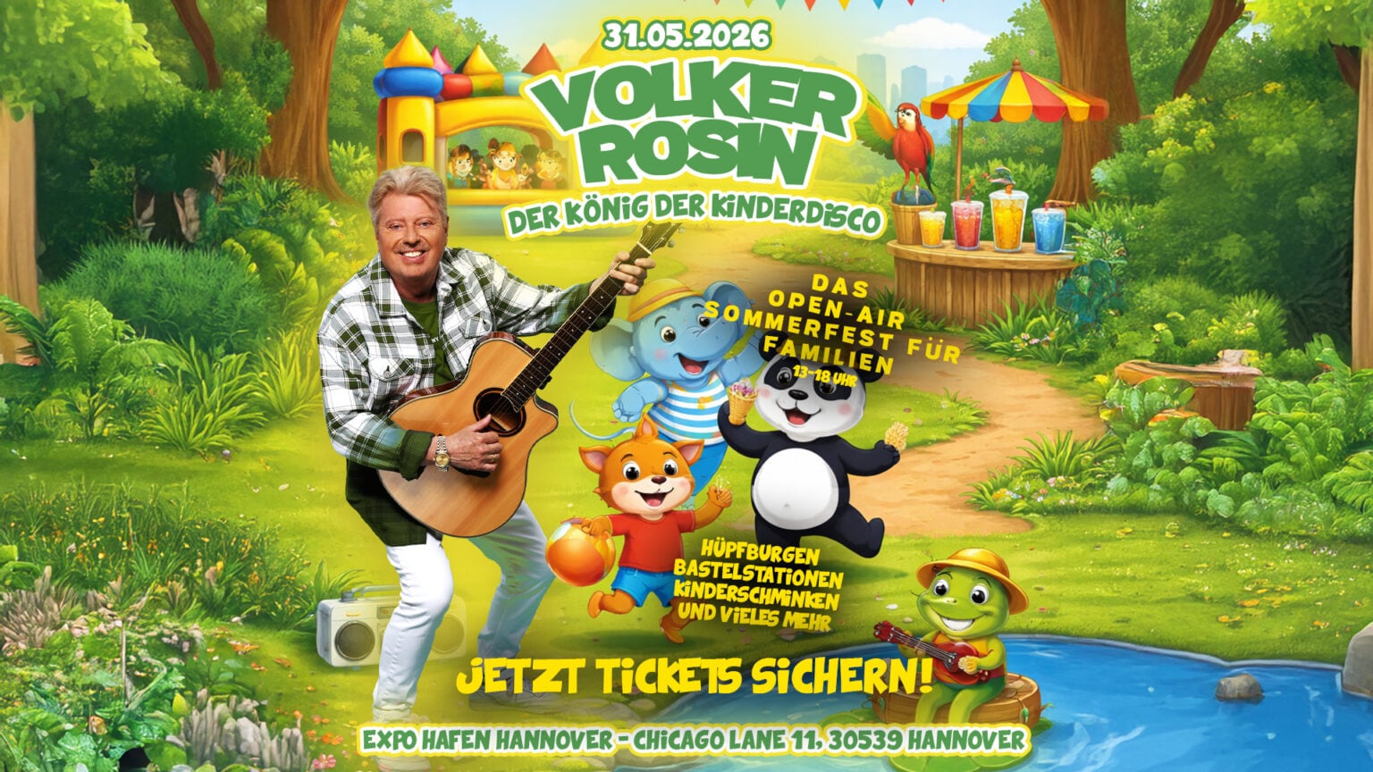 KINDER SOMMERFEST 2026 MIT VOLKER ROSIN @ HANNOVER