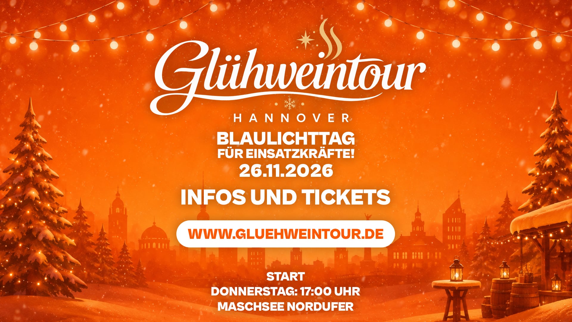 GLÜHWEINTOUR - BLAULICHT TAG - Hannover