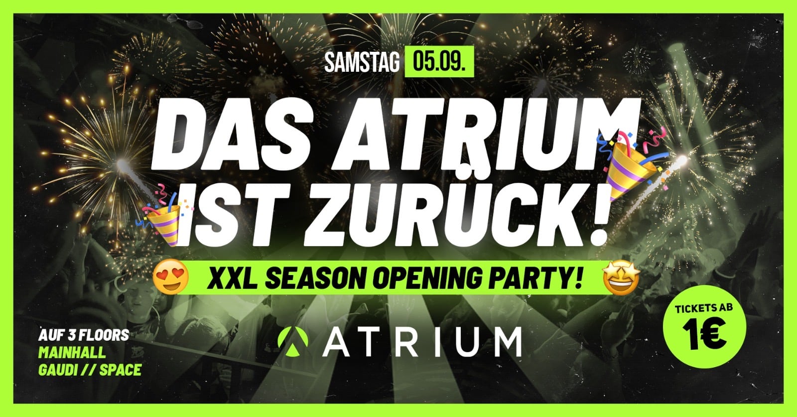 DAS ATRIUM IST ZURÜCK!