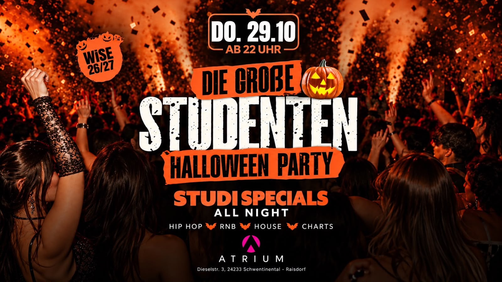 DIE GROßE STUDENTEN HALLOWEEN PARTY