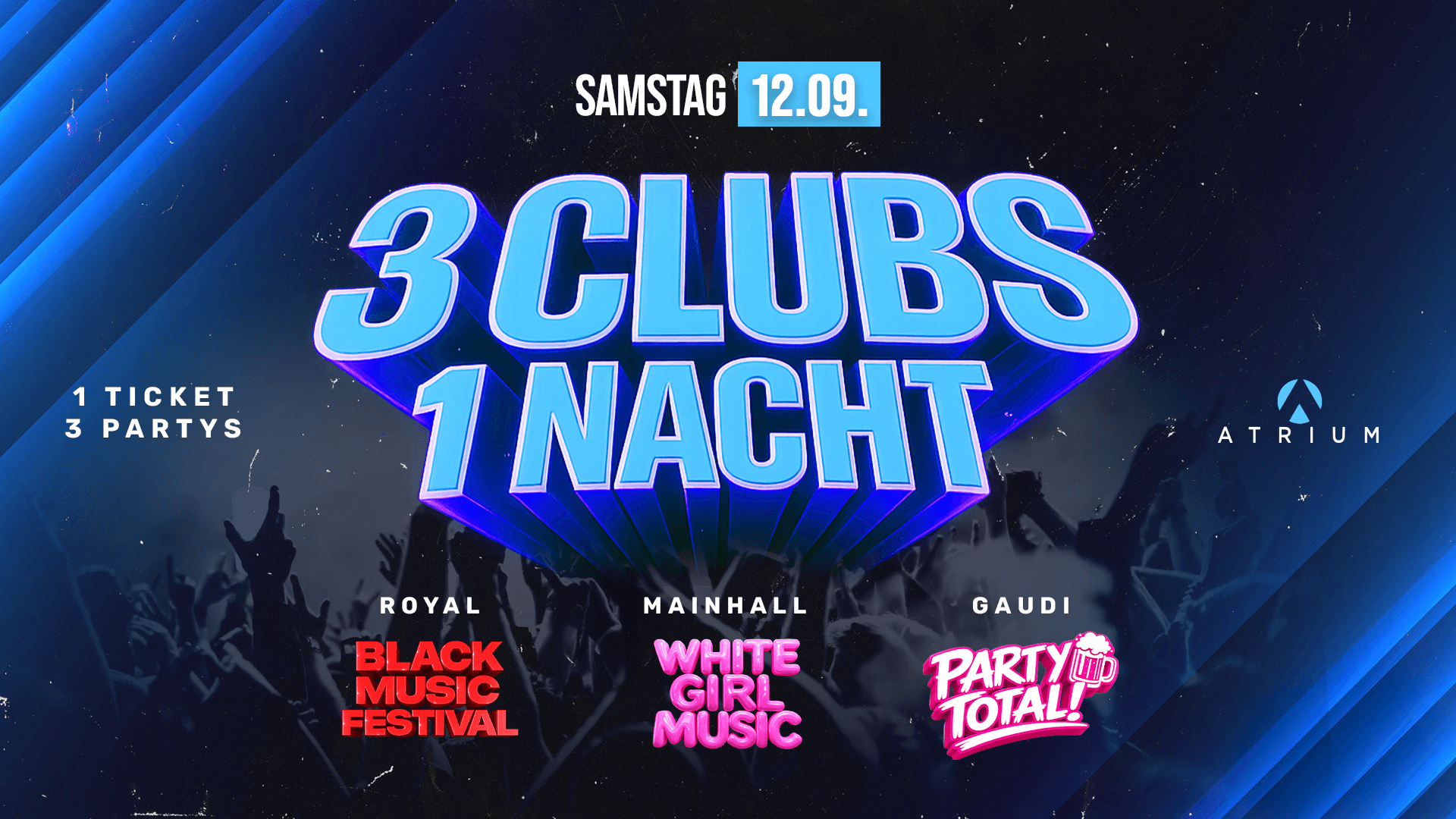 3 CLUBS 1 NACHT