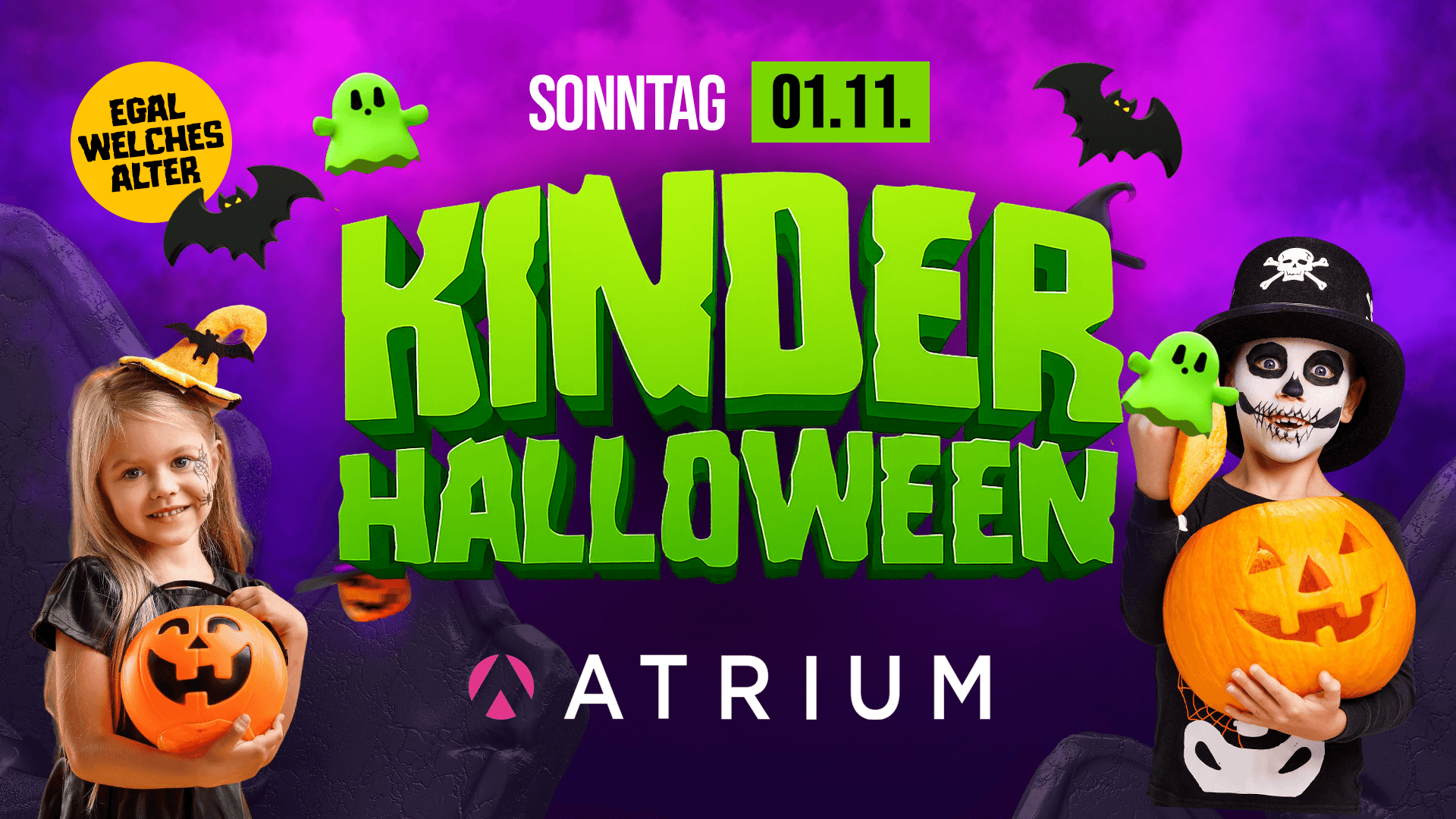 KINDERHALLOWEEN IM ATRIUM