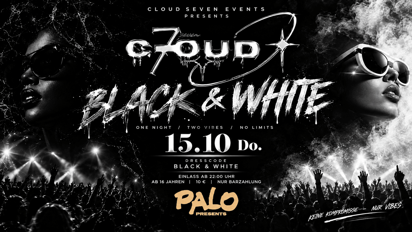 CLOUD 7 – BLACK & WHITE