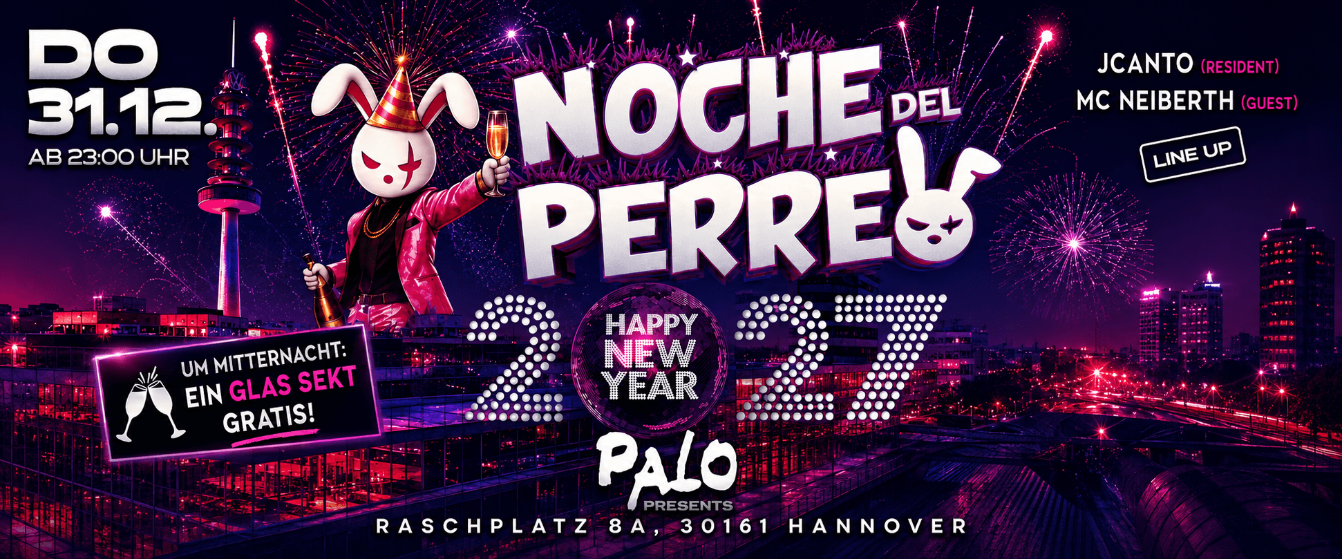 NOCHE DEL PERREO SILVESTER PARTY