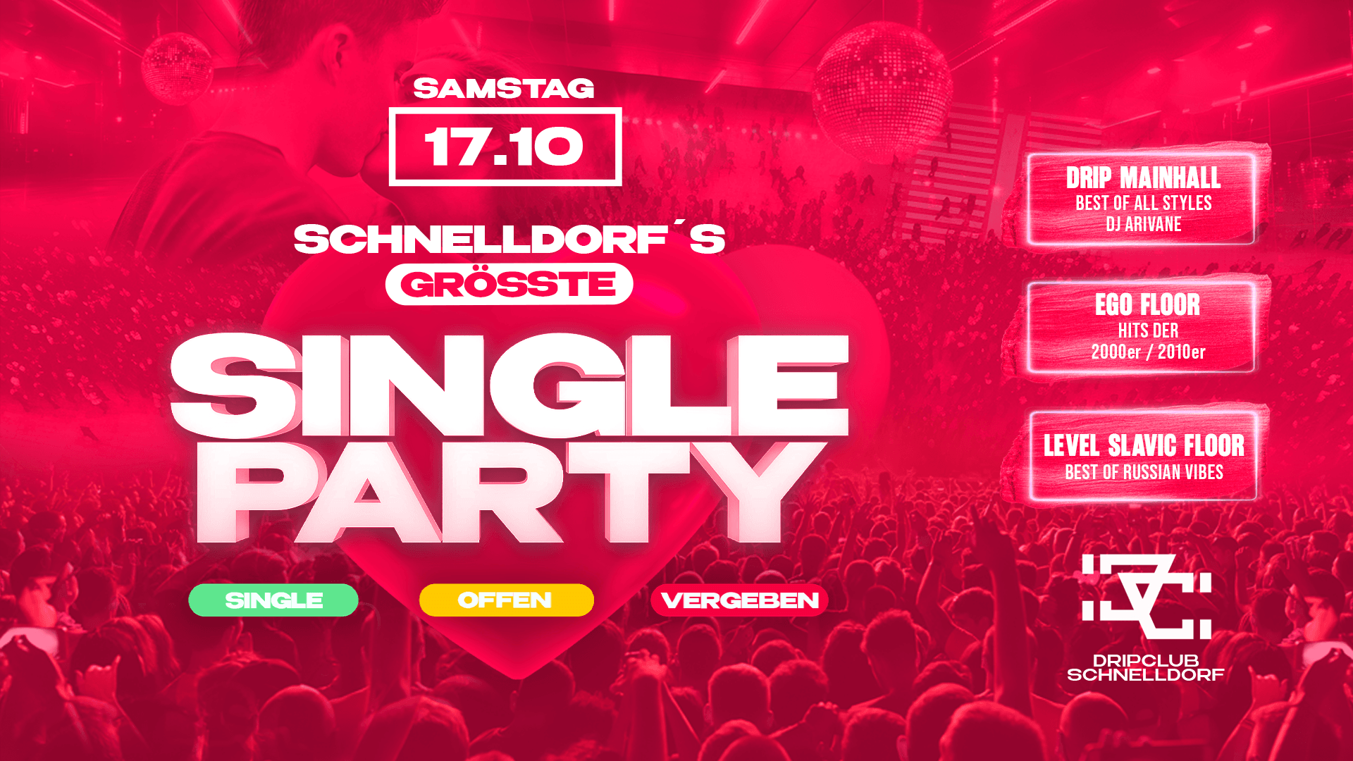 DIE GRÖSSTE FLIRT-PARTY DER REGION